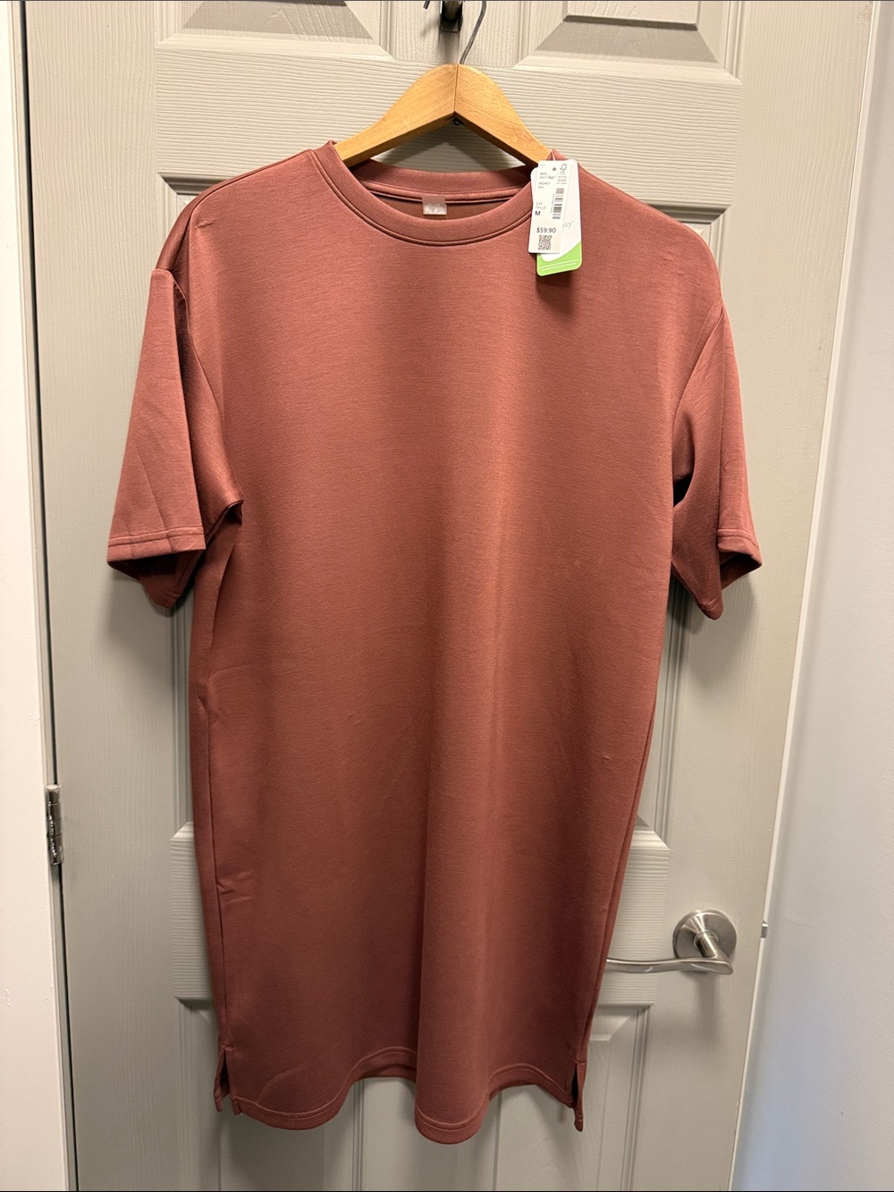 Women's Mauve Tee Midi Dress - Unbranded